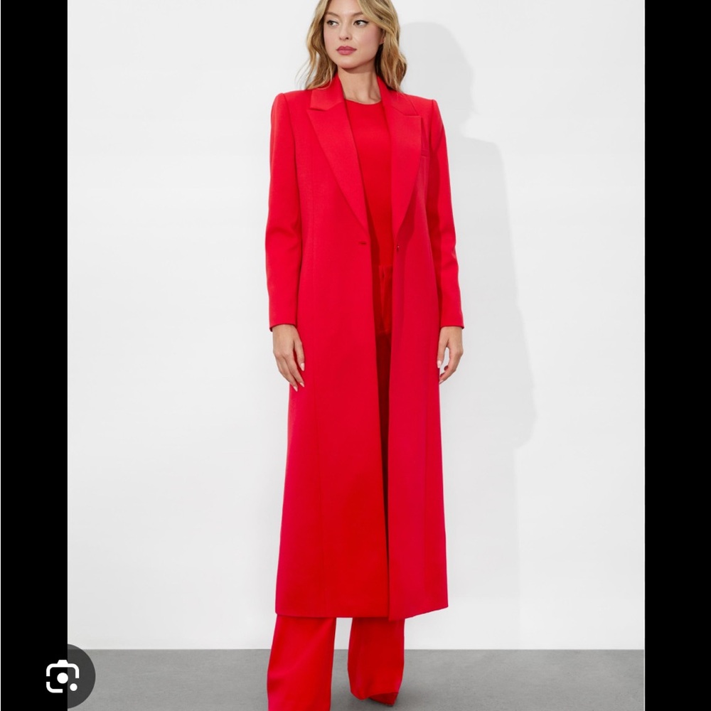 Alice + Olivia Colley Long Blazer Coat